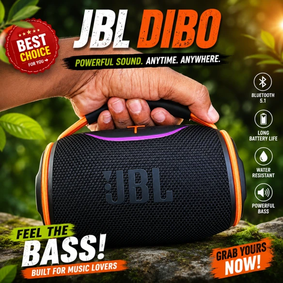 HD100 15W Bluetooth Speaker with Double Diaphragm & Heavy Bass